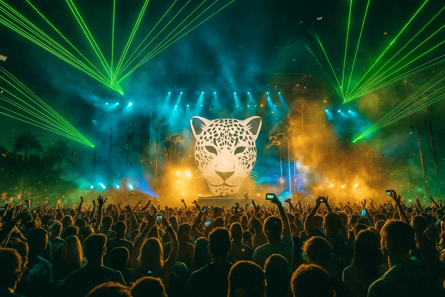 Festival stage performance